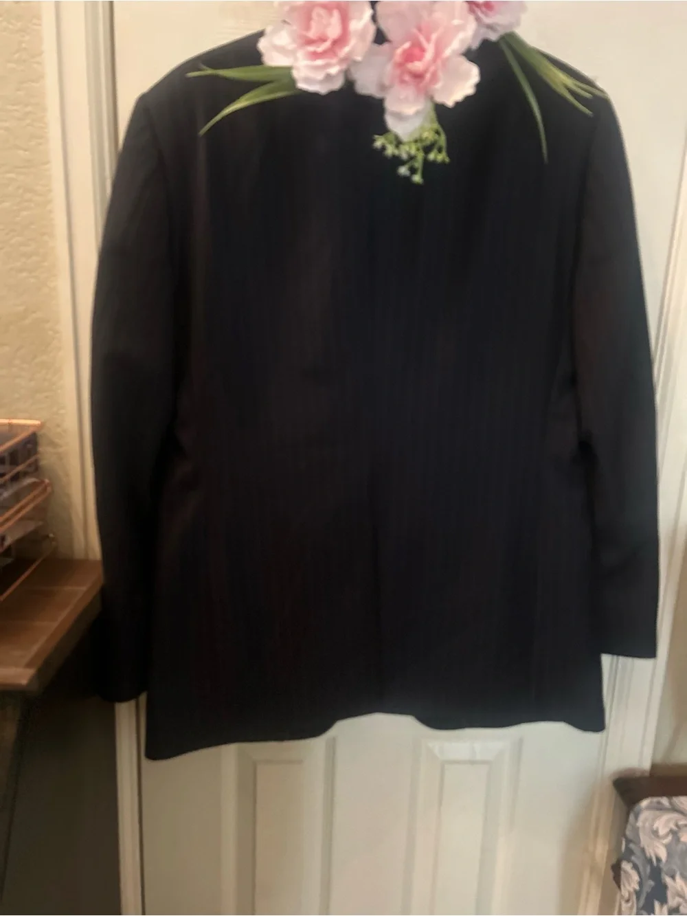 Banana Republic Modern suit - navy with Brown Pinstripes size 38S/ pants 32X30.